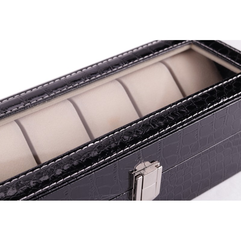 Скринька для зберігання годинників Craft 6PU.CROC.BL Чорний