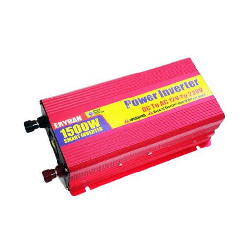 Перетворювач напруги інвертор Eryuan 1500W DC/AC 12V-220V Red (3_02578)