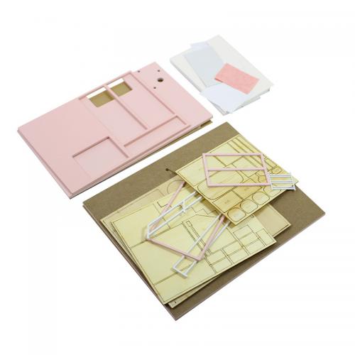 Ляльковий будинок конструктор DIY Cute Room L-027 Pink house 3D (5799-19403)