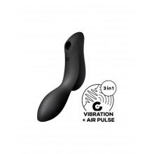 Вакуумний стимулятор з вібрацією Satisfyer Curvy Trinity 2 Black