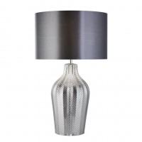 Настільна лампа Searchlight Chevron 33x52 см Хром (SeEU3452SM)