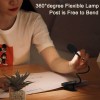 Універсальна акумуляторна LED лампа на кліпсі Baseus Comfort Reading Mini Clip Lamp DGRAD-0G (Темно-сіра)