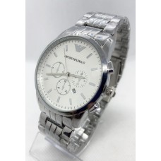 Наручний годинник чоловічий Clockhouse Emporio Armani Сріблястий (IBW687SO)