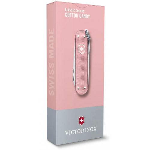 Ніж-брелок Victorinox Classic SD Alox Colors Cotton Candy 58 мм, 5 функцій, Рожевий (0.6221.252G) Ніж-брелок Victorinox Classic SD Alox Colors Cotton Candy 58 мм, 5 функцій, Рожевий (0.6221.252G)