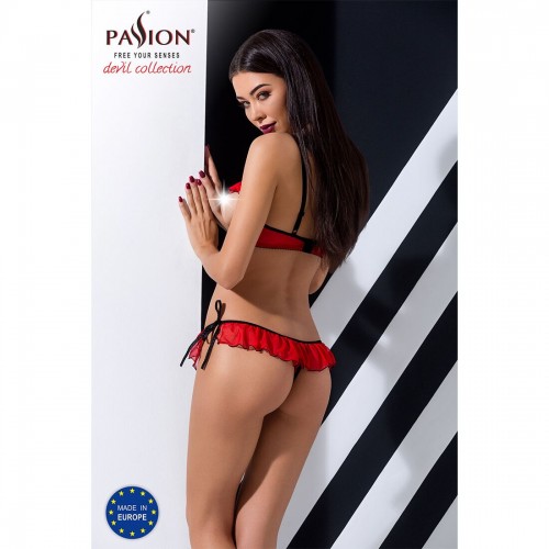 Комплект білизни Passion CHERRY SET WITH OPEN BRA Exclusive XXL/XXXL червоний (PS25509) Комплект білизни Passion CHERRY SET WITH OPEN BRA Exclusive XXL/XXXL червоний (PS25509)