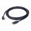 Кабель Cablexpert (CC-HDMI490-10) HDMI to HDMI V.1.4, вилка/кутова вилка 3 м чорний в інтернет супермаркеті PbayMarket!