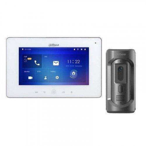 Комплект IP відеодомофону Dahua DHI-VTH5221DW-S2 + DHI-VTO2101E-P-S1 Комплект IP відеодомофону Dahua DHI-VTH5221DW-S2 + DHI-VTO2101E-P-S1