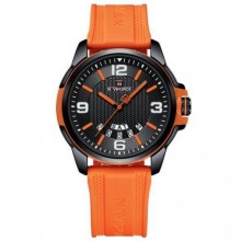 Наручний годинник чоловічий NaviForce Young Orange Чорний (2626143813)