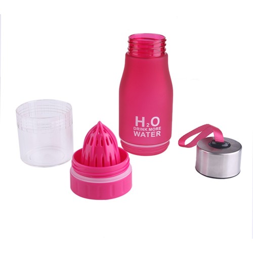 Спортивна пляшка-соковитискач H2O Water bottle Red 500 мл Червоний