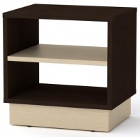 Тумбочка нічна Компанит ПКТ-7 Венге темний + венге світлий (40х32х40 см) Тумбочка нічна Компанит ПКТ-7 Венге темний + венге світлий (40х32х40 см)