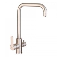 Змішувач для кухні Mixxus DAX-021-G з нерж. сталі SUS304 з вих. для питної води (MI6077) Змішувач для кухні Mixxus DAX-021-G з нерж. сталі SUS304 з вих. для питної води (MI6077)