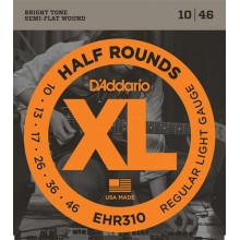 Струни для електрогітари 6 шт D'Addario EHR310 Half Rounds Regular Light Electric Guitar Strings 10/46