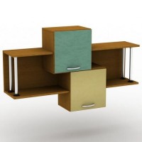 Полиця навісна Тиса Мебель ПУ-16 Вишня оксфорд 710x255x1200 мм Полиця навісна Тиса Мебель ПУ-16 Вишня оксфорд 710x255x1200 мм