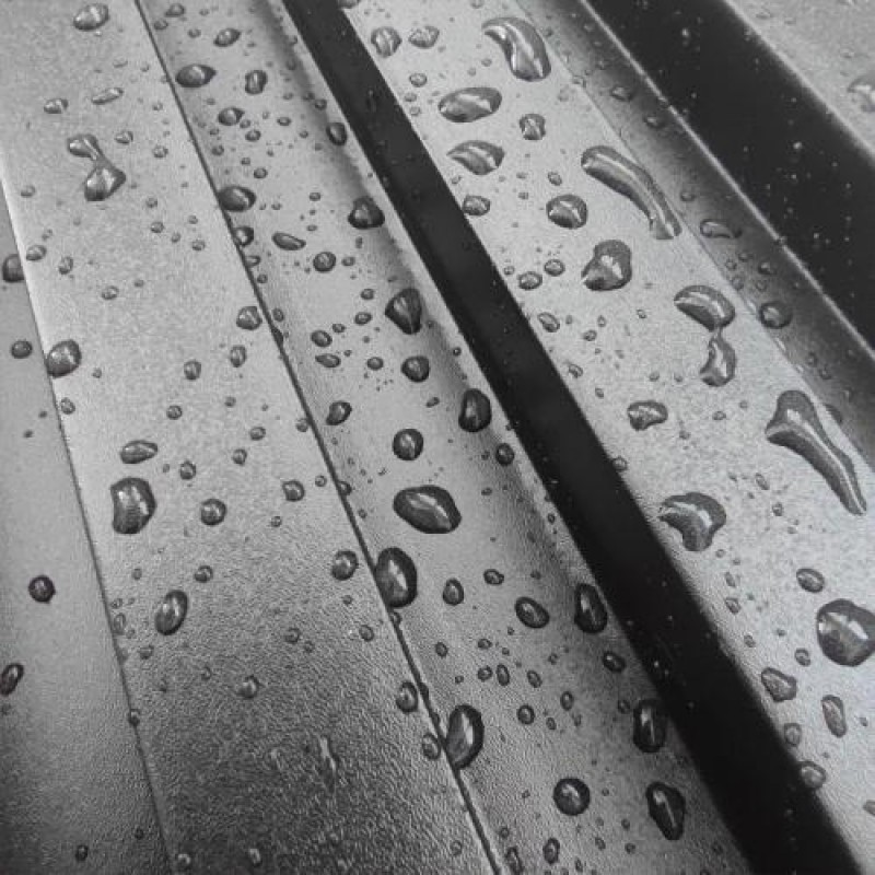 Декоративна стінова рейка Sticker Wall 160*23*3000мм (D) SW-00001532 Чорна