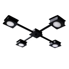 Люстра стельова MSK Electric Space 4 плафони GX53 Чорний NL 12040-4 BK