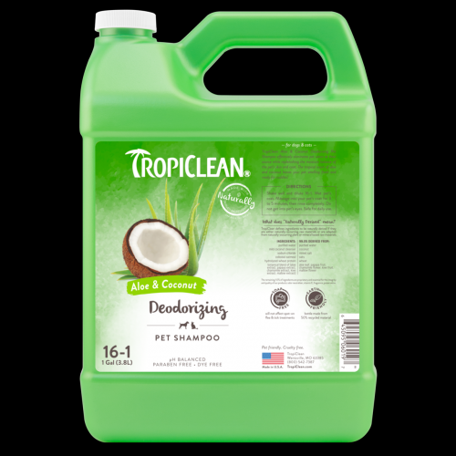 Шампунь Tropiclean Aloe & Coconut 3.8л  Шампунь Tropiclean Aloe & Coconut 3.8л