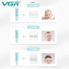Машинка для стрижки дітей VGR V-151 Baby 3 насадки IPX7 800mAh 5W Blue