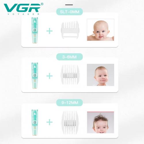 Машинка для стрижки дітей VGR V-151 Baby 3 насадки IPX7 800mAh 5W Blue Машинка для стрижки дітей VGR V-151 Baby 3 насадки IPX7 800mAh 5W Blue
