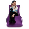 Крісло Мішок Лежак Оксфорд 80х125 Студія Комфорту Фіолетовий