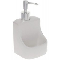 Диспенсер для миючого засобу Ero White 400ml з підставкою для губки BonaDi DP218296 Диспенсер для миючого засобу Ero White 400ml з підставкою для губки BonaDi DP218296