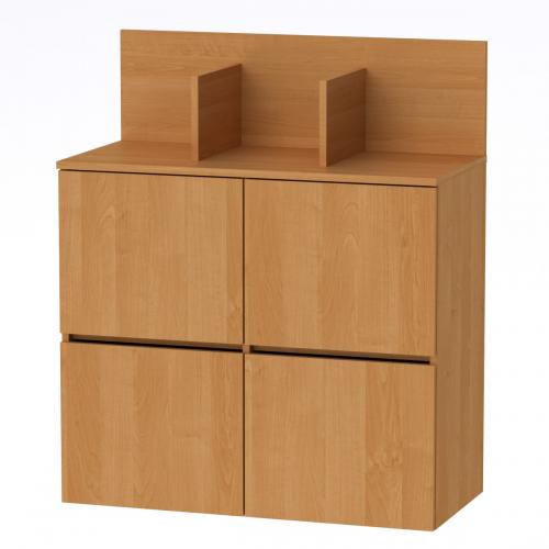 Тумба навісна МГ-5 Компаніт Вільха (85,2х40х100,4 см) Тумба навісна МГ-5 Компаніт Вільха (85,2х40х100,4 см)