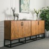 Комод у стилі Loft NS-251 930x1800x350 мм Черный в інтернет супермаркеті PbayMarket!