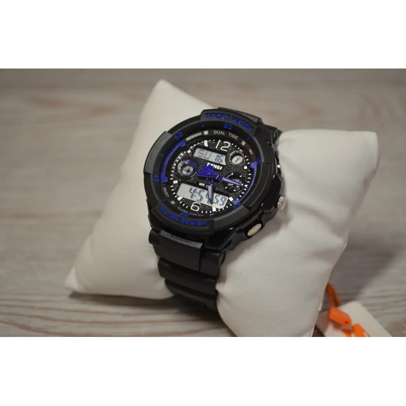 Дитячий спортивний наручний годинник Skmei 1060 s-shock Чорний
