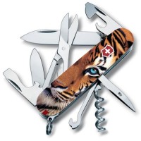 Складаний ніж Victorinox Climber Animal 91 мм 15 функцій Тигр (1.3703_F1030pw) Складаний ніж Victorinox Climber Animal 91 мм 15 функцій Тигр (1.3703_F1030pw)