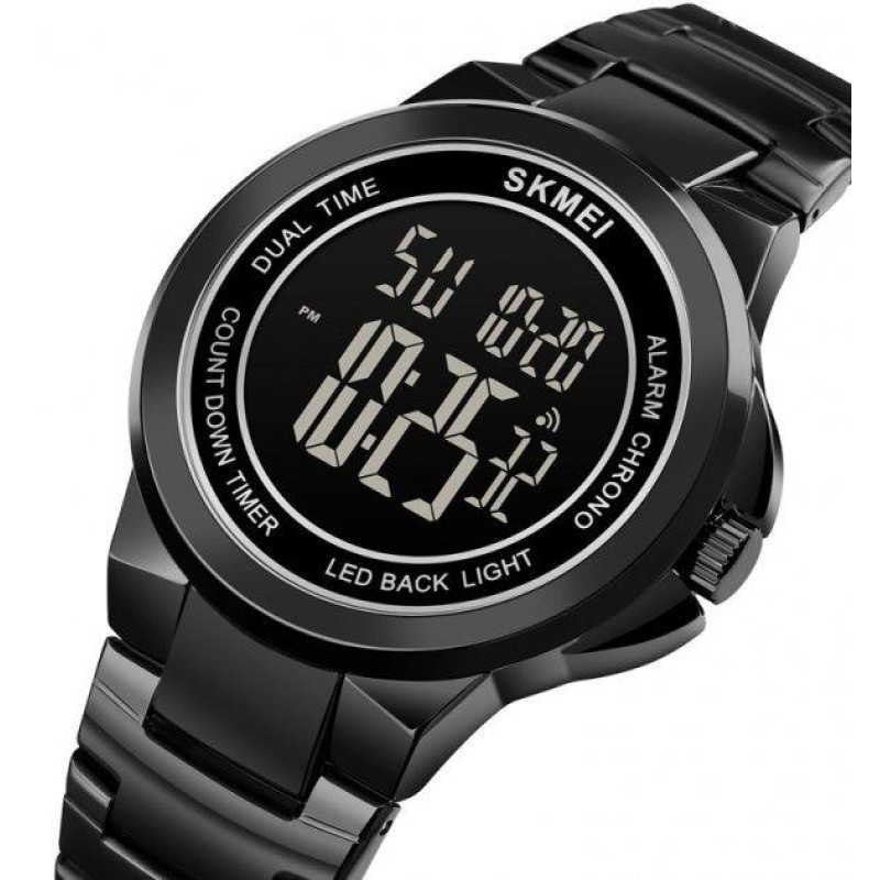 Чоловічий наручний годинник Skmei 1712 Чорний