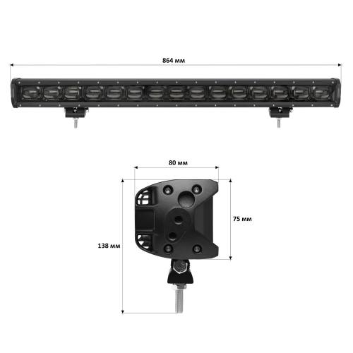 Світлодіодна фара-люстра Starlight 150 watt 10-30V IP68 (lsb-lens-150)