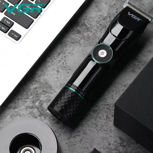 Машинка для стрижки волосся VGR V-256 LED-дисплей акумуляторна 6 насадок 2500mAh 5W Black Машинка для стрижки волосся VGR V-256 LED-дисплей акумуляторна 6 насадок 2500mAh 5W Black