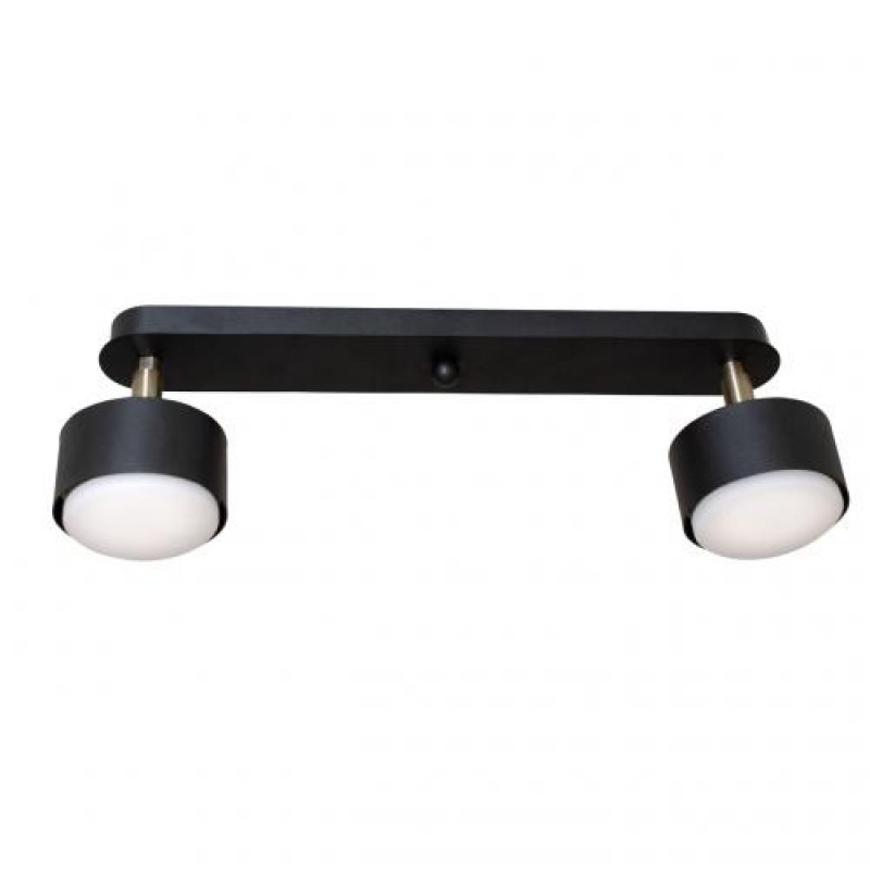 Світильник стельовий MSK Electric Copter з поворотними плафонами під дві лампи GX53 NL 80405-2 BK Чорний (619314)