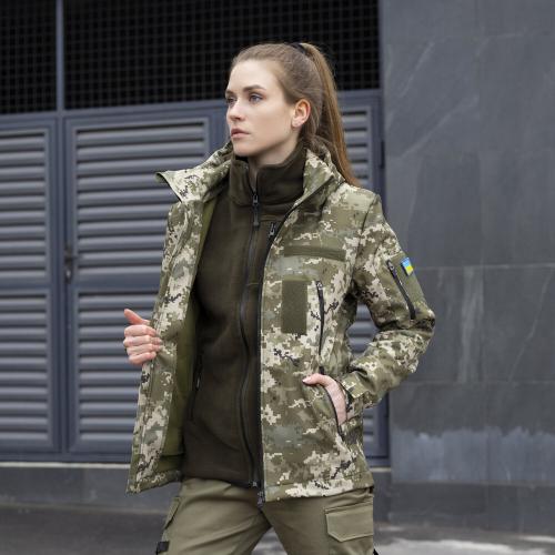 Куртка жіноча тактична Pobedov Motive Military 345740 XL Піксель (00000005805) Куртка жіноча тактична Pobedov Motive Military 345740 XL Піксель (00000005805)