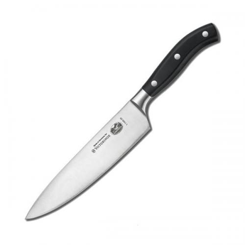 Кухонний кований ніж Victorinox Grand Maitre кухарський 20 мм у подарунковій коробці Чорний (7.7403.20G) Кухонний кований ніж Victorinox Grand Maitre кухарський 20 мм у подарунковій коробці Чорний (7.7403.20G)