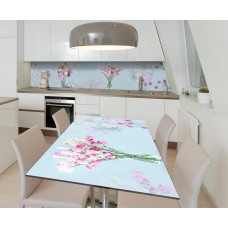 Наклейка 3Д вінілова на стіл Zatarga «Букети теплих почуттів» 600х1200 мм для будинків, квартир, столів, кав'ярень