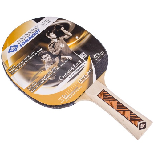 Ракетка для настільного тенісу 1 штука DONIC LEVEL 200 MT-705122 CHAMPS LINE (деревина, гума) (PT0613) в інтернет супермаркеті PbayMarket!