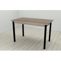 Стіл кухонний Ferrum-decor Маріо 75x120x80 Чорний ДСП Сонома Трюфель 16мм (MAR0019) Стіл кухонний Ferrum-decor Маріо 75x120x80 Чорний ДСП Сонома Трюфель 16мм (MAR0019)