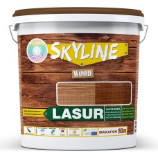 Лазур Skyline Lasur Wood декоративно-захисна для обробки дерева Махагон 10 л