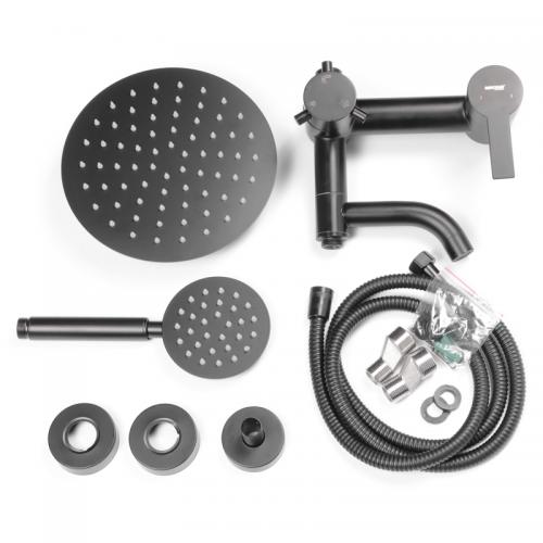 Душова колона зі змішувачем Mixxus NOX-009-J Black SUS304 (MI5751) Душова колона зі змішувачем Mixxus NOX-009-J Black SUS304 (MI5751)