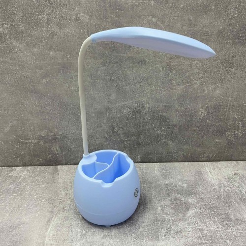 Настільна лампа акумуляторна LED з підставкою A-PLUS SST-813/1008808 блакитна