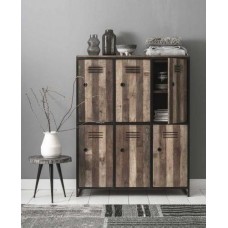 Шафка для зберігання в стилі Loft NS-2260 1630x1200x400 мм Черный