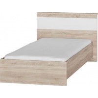 Ліжко Еверест Соната 90х200 см Сонома з білим (psg_UK-6415014) Ліжко Еверест Соната 90х200 см Сонома з білим (psg_UK-6415014)