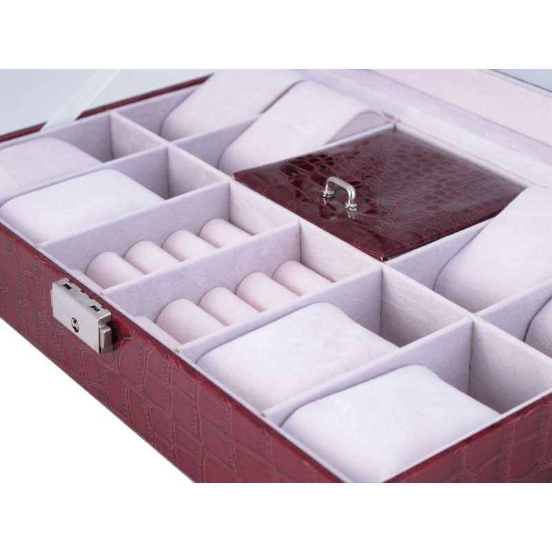 Шкатулка для зберігання годинників Craft 8WJ.PU.CR.RD Бордовий