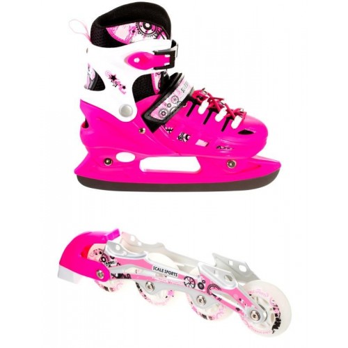 Ролики-ковзани Scale Sport 2in1 розмір 38-41 Pink (1580188079-L) Ролики-ковзани Scale Sport 2in1 розмір 38-41 Pink (1580188079-L)