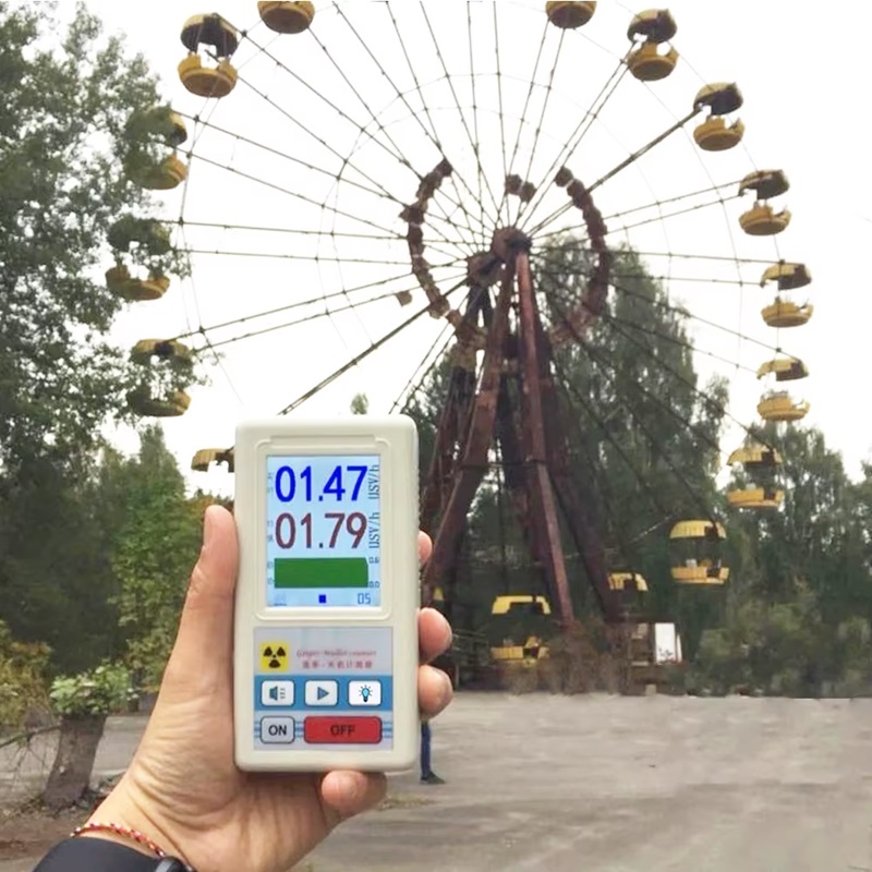 Радіаційний дозиметр - радіометр професійний ZGKPDQ BR-6, лічильник Гейгера, білий