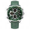 Наручний годинник чоловічий NaviForce Fly ArmyGreen Сріблястий (2743)