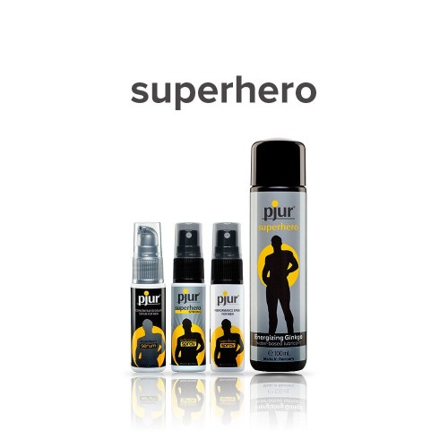 Пролонгувальний спрей pjur Superhero Strong Spray 20 ml, з екстрактом імбиру, всотується в шкіру в інтернет супермаркеті PbayMarket!