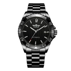 Годинник наручний чоловічий механічний Winner Factor Чорний