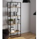 Стелаж для зберігання в стилі Loft NS-1715 2030x700x350 мм Черный
