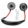 Вентилятор на шию портативний OPT-TOP Neck Fan SN з акумулятором Чорний (2104618574)